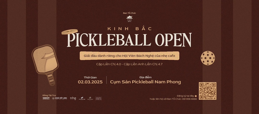 Kinh Bắc Pickleball Open 2025 – Giải Đấu Pickleball Đầu Tiên Tại Nhẹ Cafe